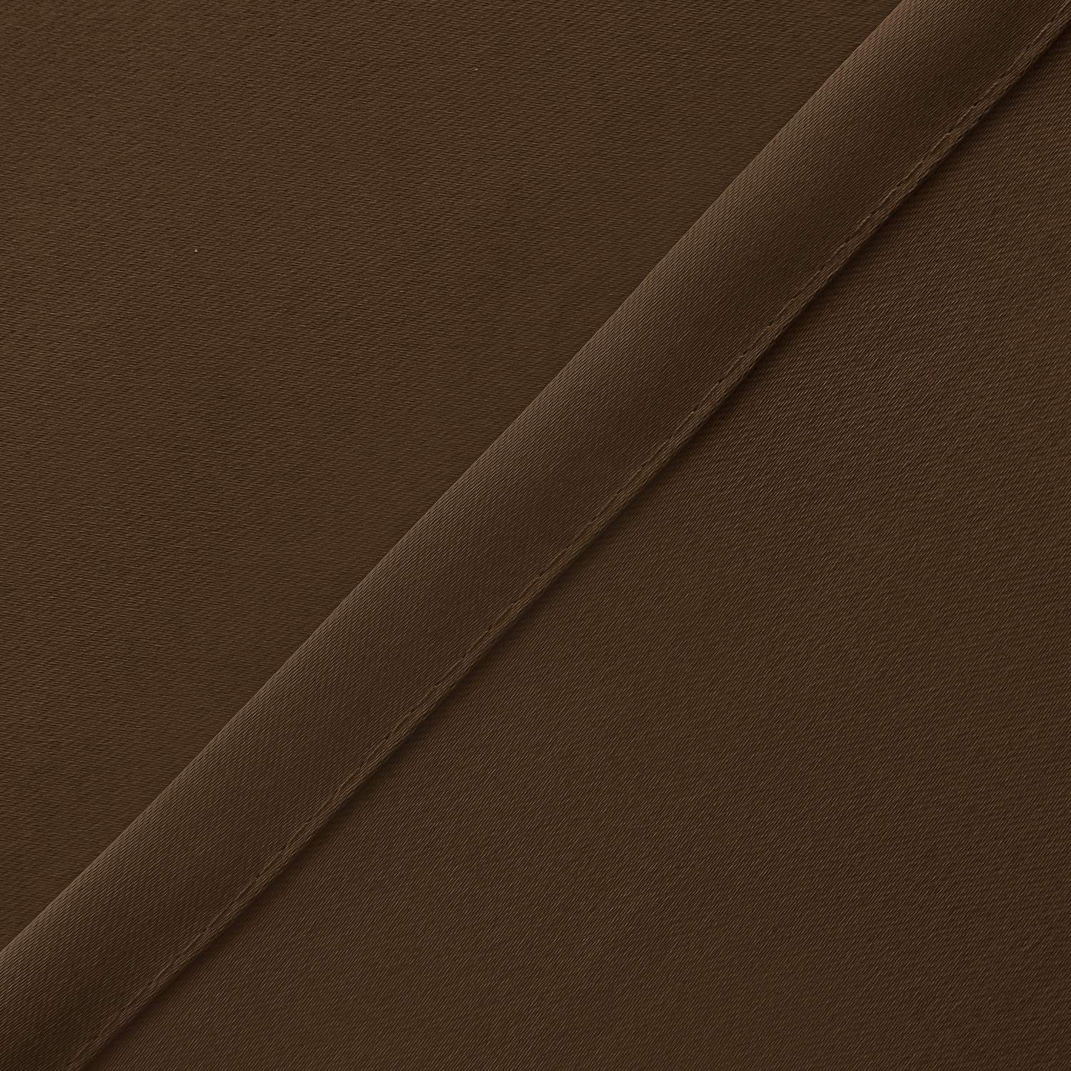 Valance Curtains Blackout Solid Rod Pocket Valances for Living Room and Bedroom, 45*145cm Brown, 1 Panel — image 4