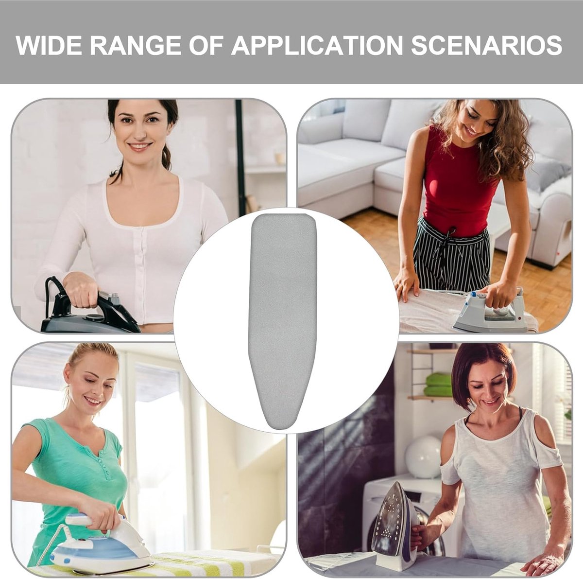 Ironing Board Cover - Universal - 130x48 Cm - For Steam Iron - Ironing Board Cover For Steam Ironing Station - Suitable For Ironing Board 120x38cm — image 3