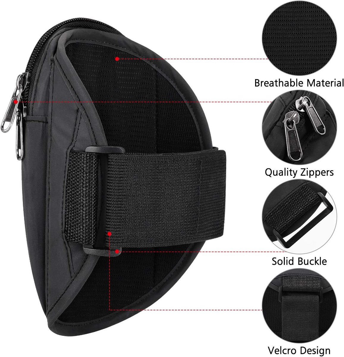 Sports Bag - Running Armband - Phone Holder for Running - Reflective Sports Accessories - With Adjustable Shoulder Strap - Suitable for Running, Camping and — image 3