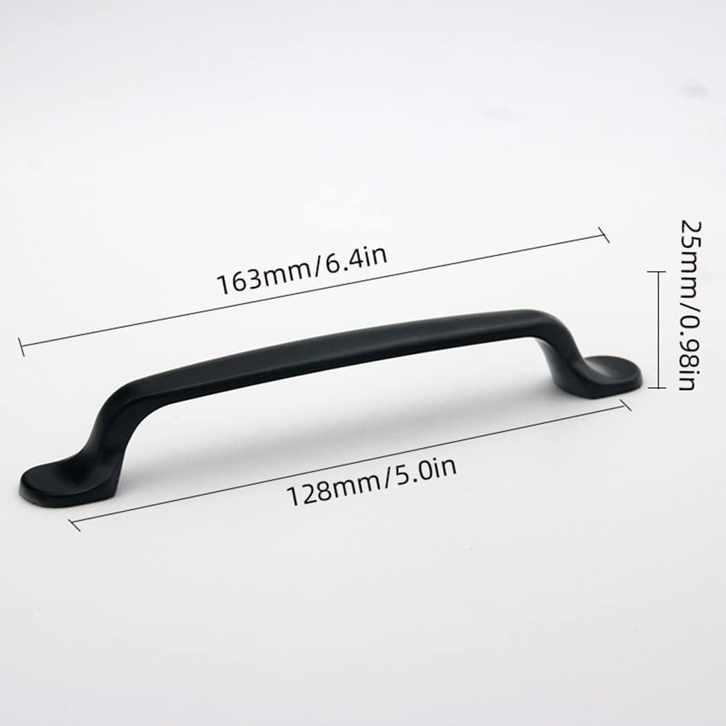 Cabinet handles, children's room handles, cabinet knobs, drawer pulls for wardrobes, kitchen handles - aluminum alloy - 2 pieces - (post spacing 128 mm) โ image 3