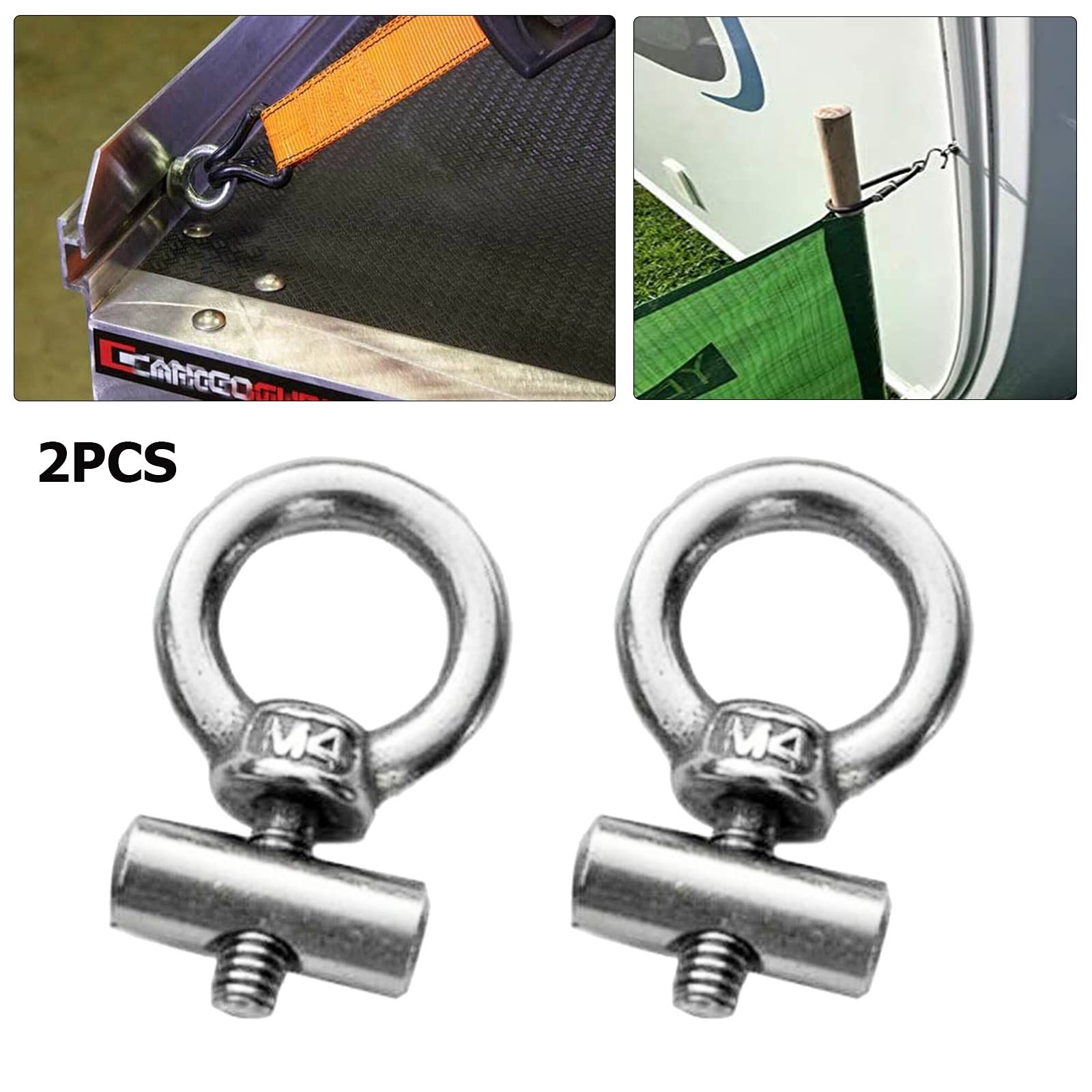 2Pcs Stainless Steel Awning Rail Stoppers for Caravan Motorhome Campervan Multipurpose for tarpaulin support,awning marker โ image 2
