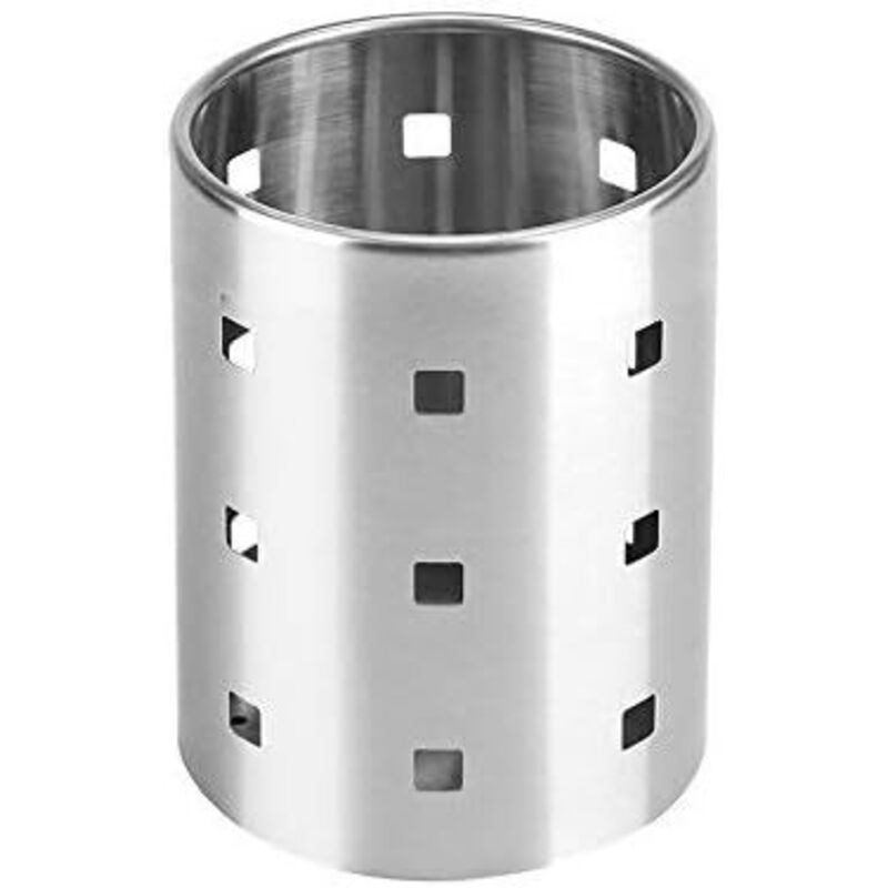 Stainless Steel Cutlery Drainer Kitchen Utensil Holder Cutlery Baskets Organizers Round Storage Rack for Spoons Knives Forks, M