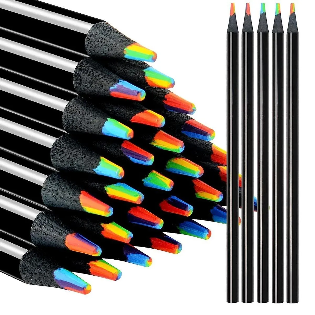 Rainbow Colour Pencils Multicolour Gradient Drawing Pencils for Students โ image 2