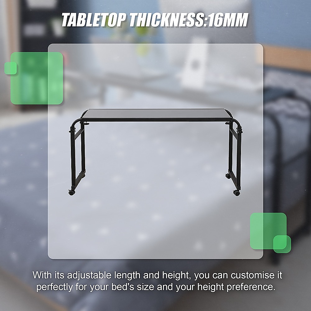 Overbed Table Work Laptop Desk with Wheels — image 6