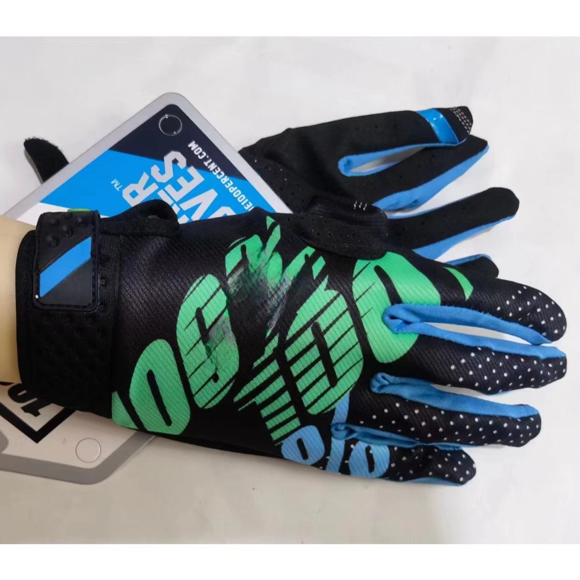 LOHAS FOX Cycling Gloves Nylon Wear Resistant Long. White XL โ image 4