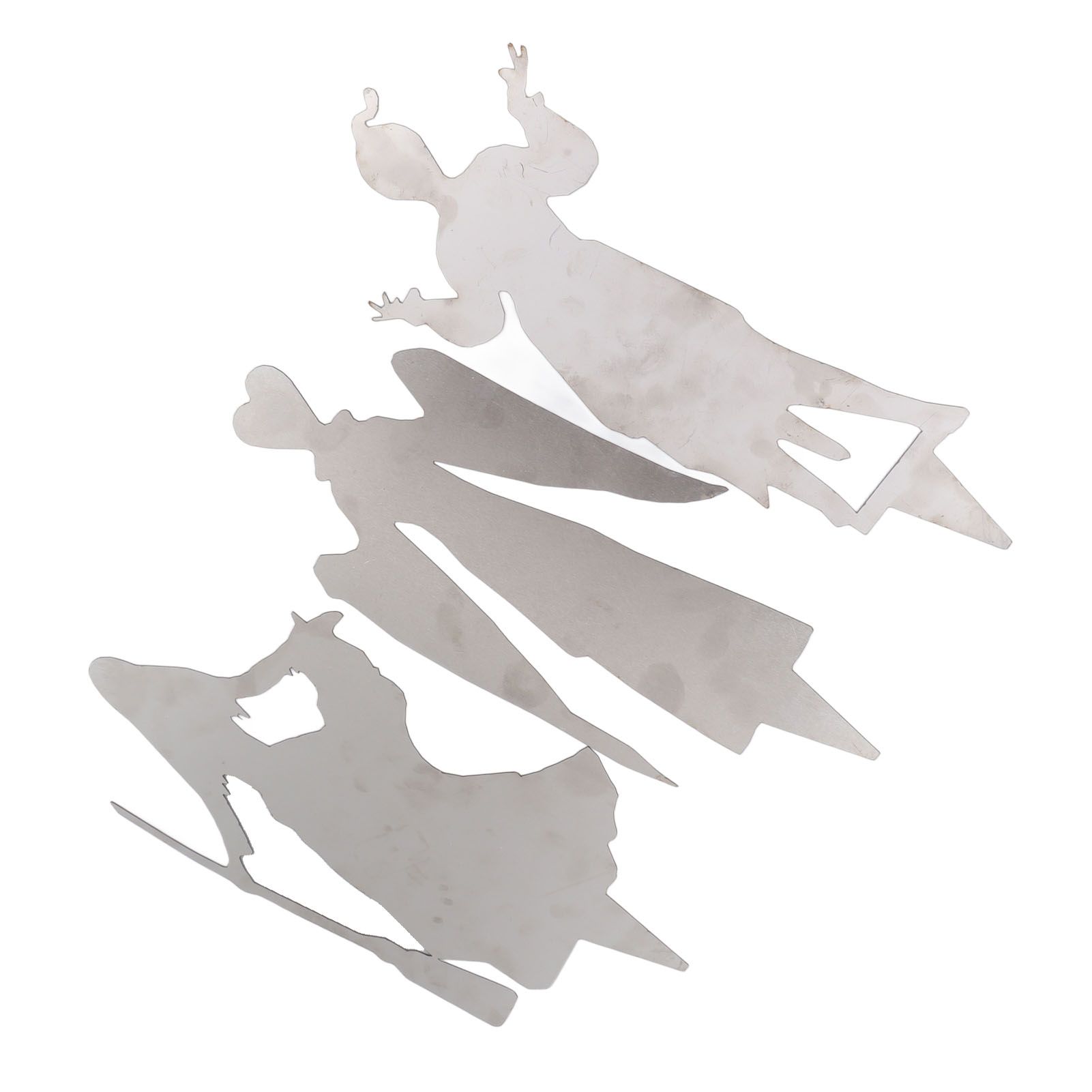 3Pcs Halloween Silhouette Yard Signs Iron Metal Witch Halloween Decorations Outdoor for Party Festivals Home — image 5