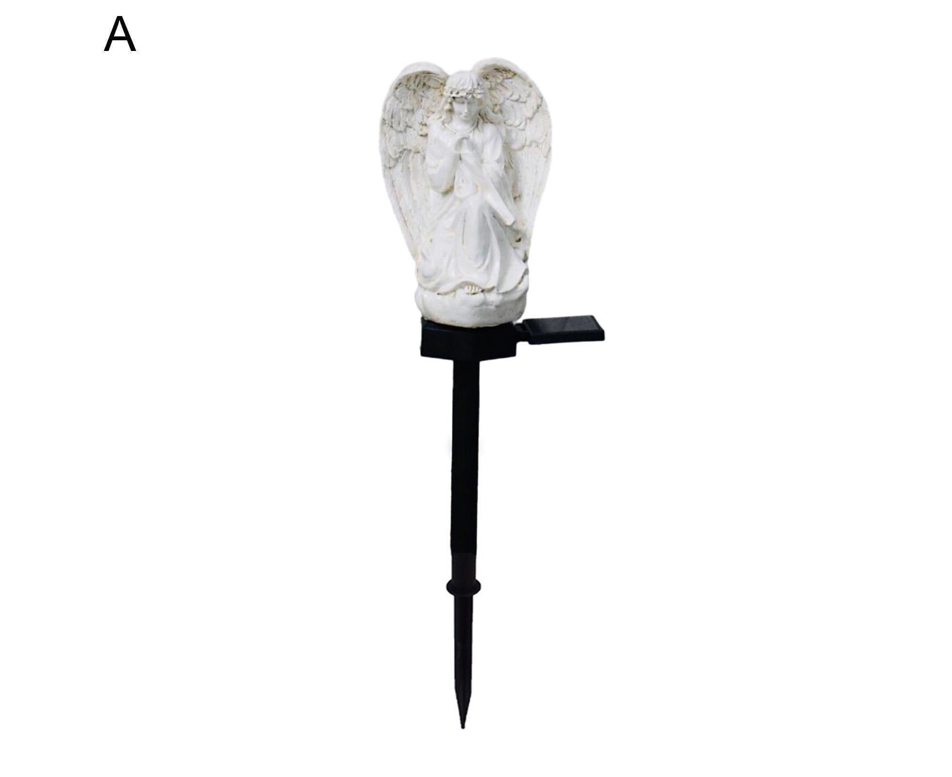 Solar Angel Stake Light Garden Decor - A โ image 2