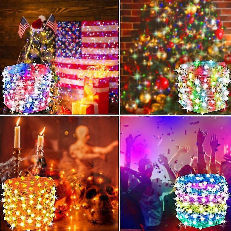 33ft 100 LED Color Changing USB String Lights with Remote, Twinkle Fairy โ image 3