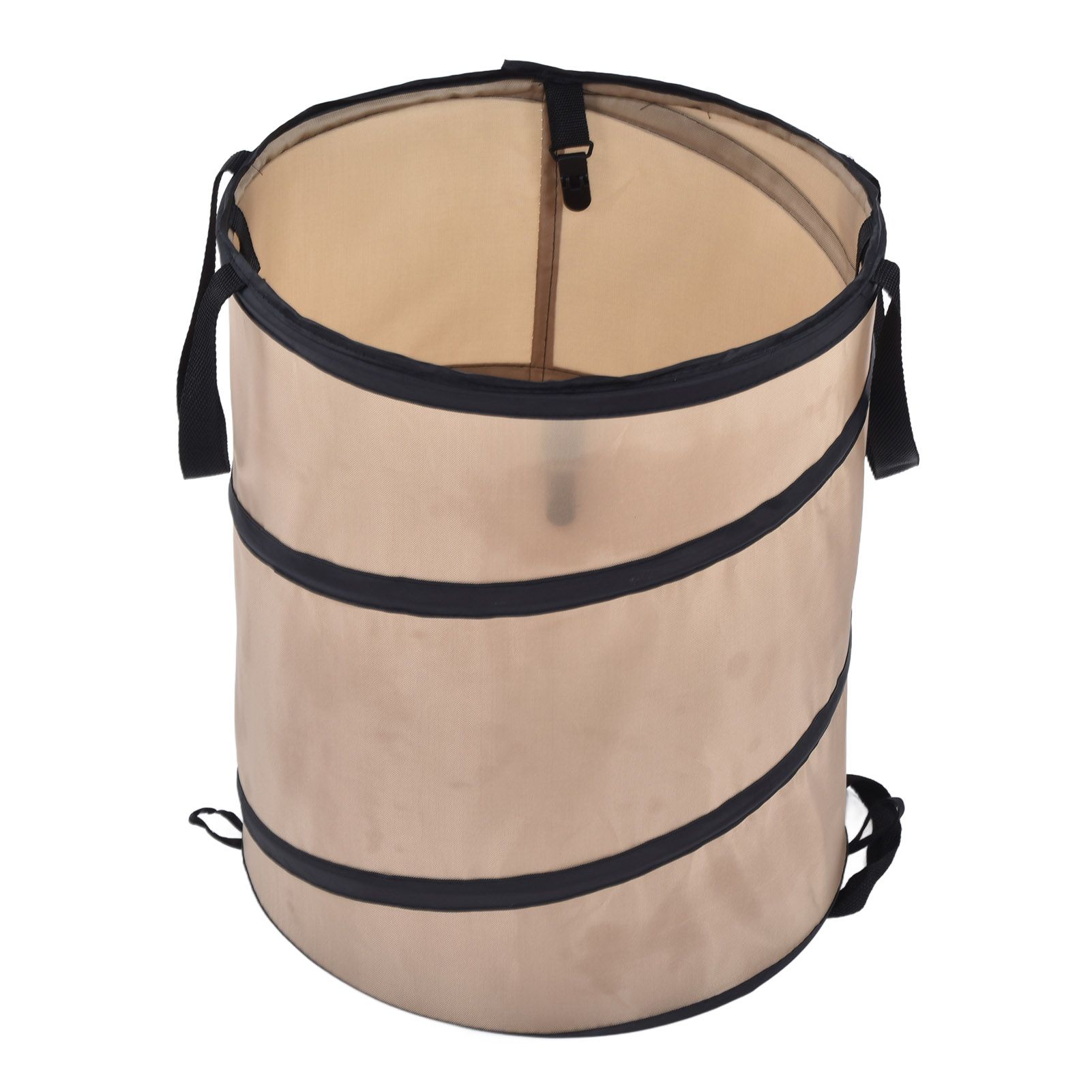 37.8L Collapsible Leaf Trash Can Reinforced Steel Spring Oxford Cloth Collapsible Container Small Size — image 5