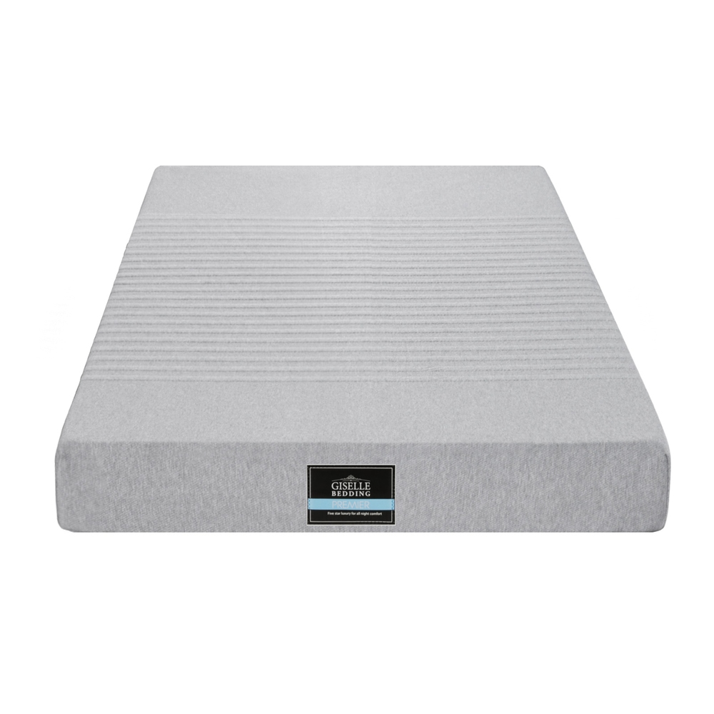 Giselle Bedding Cool Gel Memory Foam Mattress Charcoal 7-Zone Washable Bamboo Cover 15cm King Single — image 2