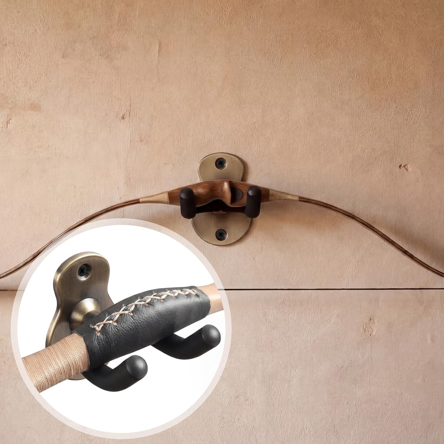 2 Pcs Crossbow Hanger for Wall Vertical Rack Wall Mount Metal Gun Holder Compound Bow Hanger Holder Displays Rack Shotgun Hooks Rifle Storage Securely Holds โ image 5