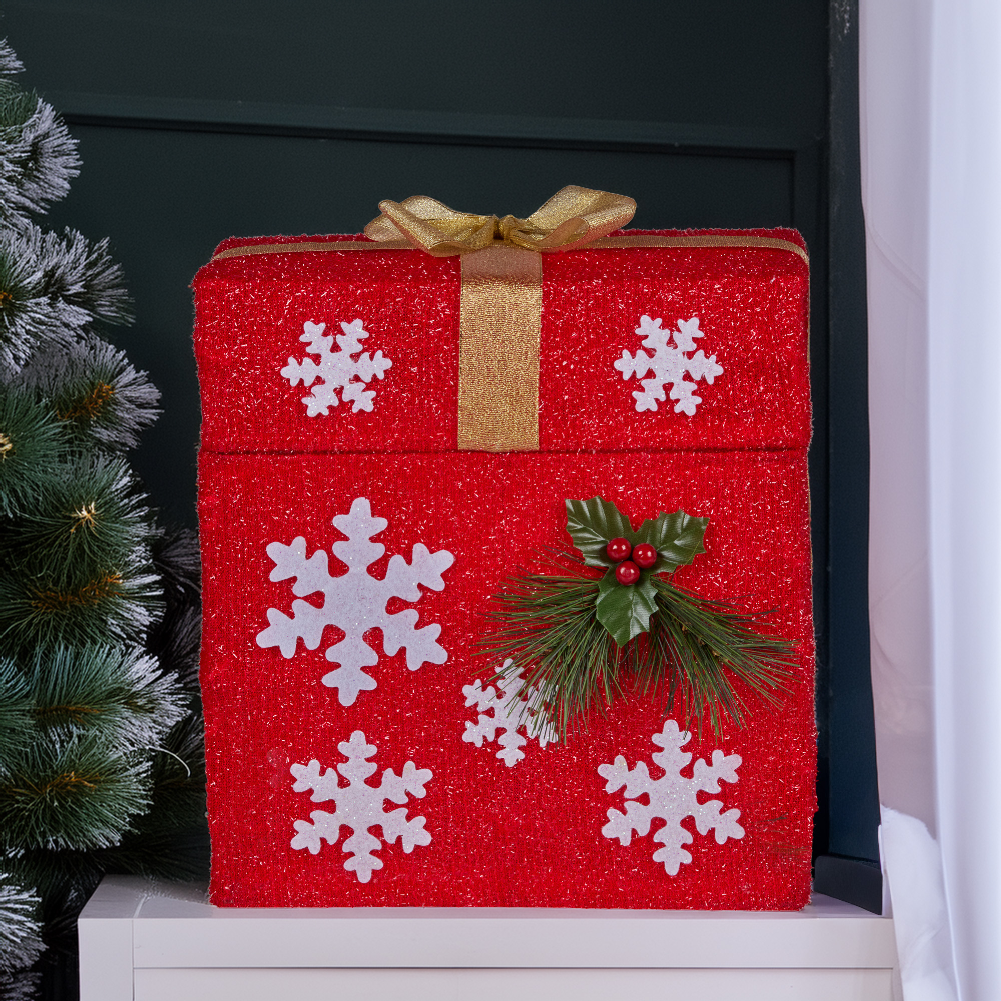 Christabelle Animated Santa Gift Box Led Christmas Tree Decoration Xmas Ornament — image 6