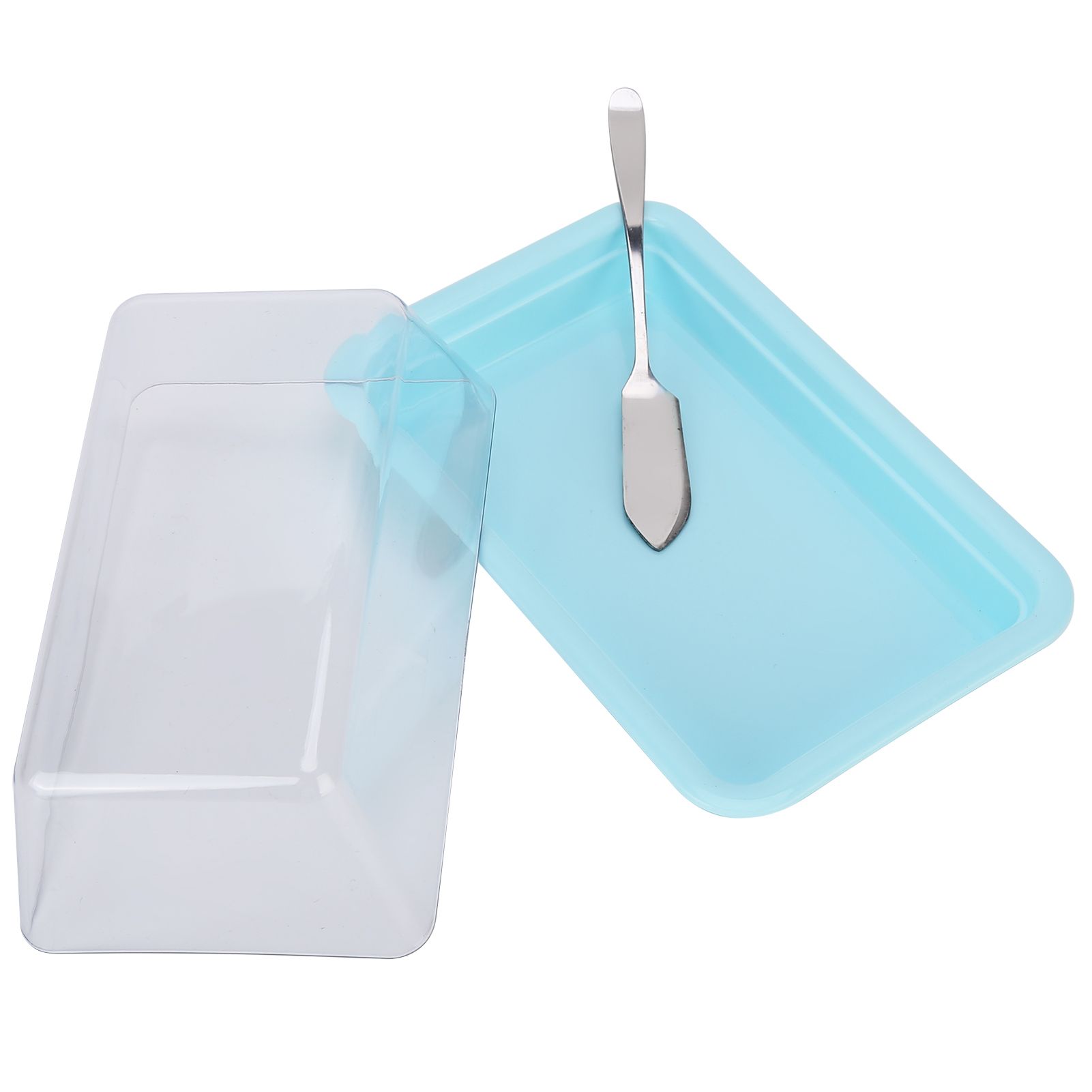 Rectangular Butter Cutting Box with Lid Portable Butter Storage Box for Home KitchenBlue โ image 4