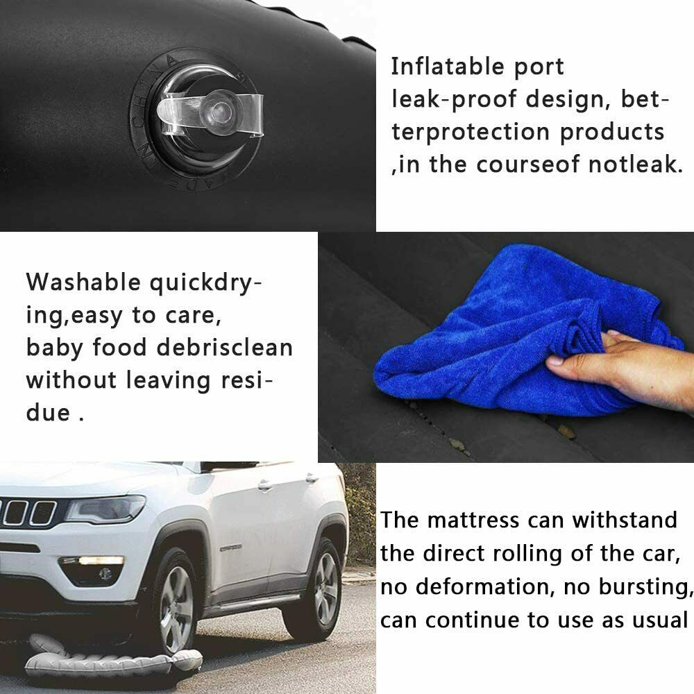 Inflatable Car Back Seat Mattress Portable Camping Travel Air Bed โ image 6