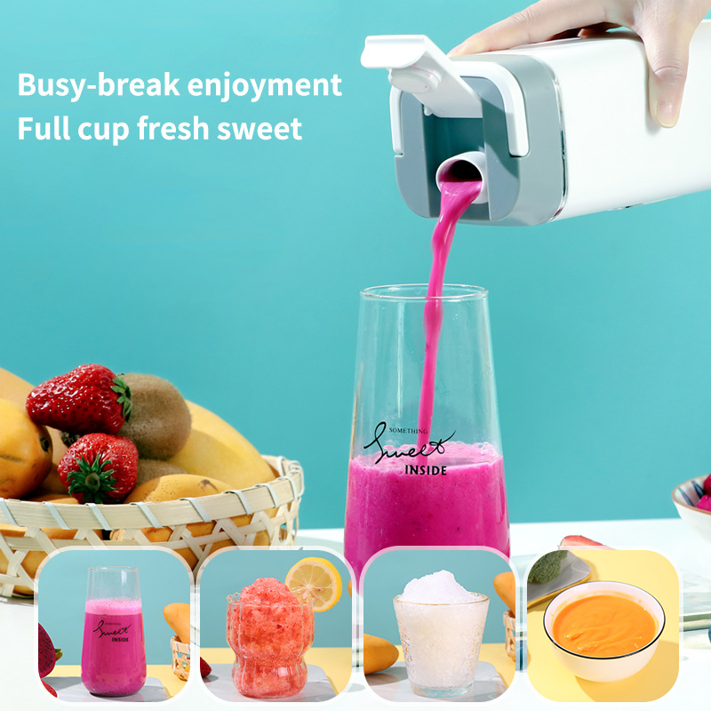 Black Portable Wireless 420ML Blender Bottle (8.7x8.7x23.2CM) - 12-Blade Crushing Power, Self-Cleaning, USB Rechargeable for Juices & Smoothies β image 5