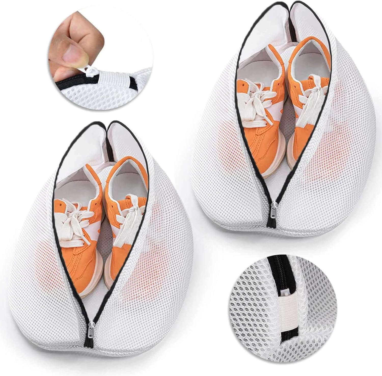 2-pack shoe wash bags - sneaker wash bags - shoe cleaning bags - multifunctional shoe wash bags for sneakers - socks - underwear - perfect for storage and