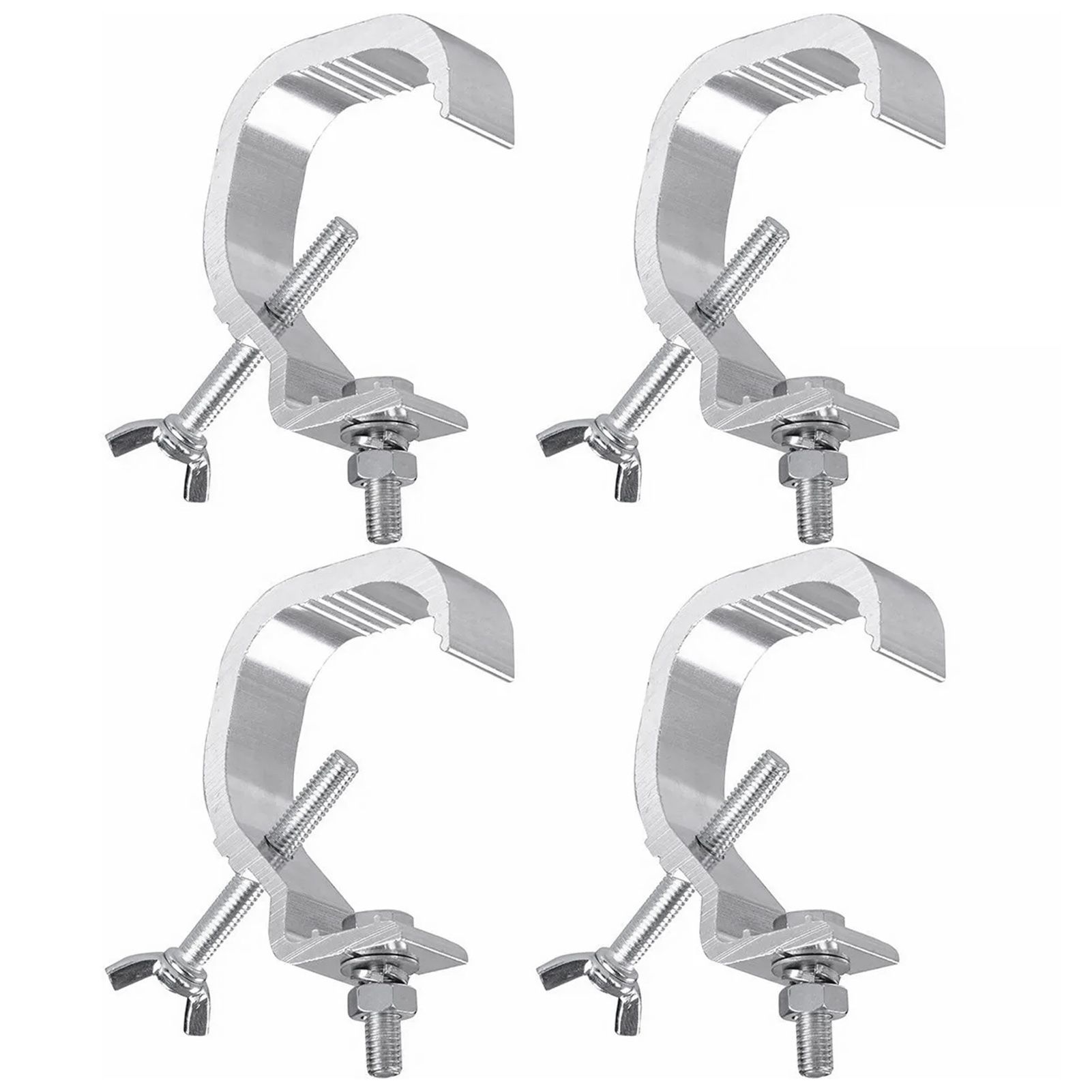 Stage Light Clamp Heavy Duty Prevent Slip Cast Aluminum Stage Lamp Hook Kit for Spotlight Moving Head Light 4pcs — image 3