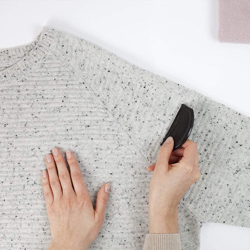 Fabric Shaver Manual Lint Remover Sweater Fabric Fuzz Shaver Lightweight Multi-Purpose from Clothes Garments, Black โ image 3