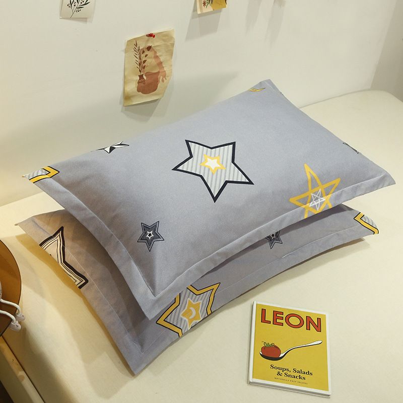 Pillowcase Pair 48x74 Polyester Twill 48x 74cm ± 2cm [pillow core a pillowcase a]