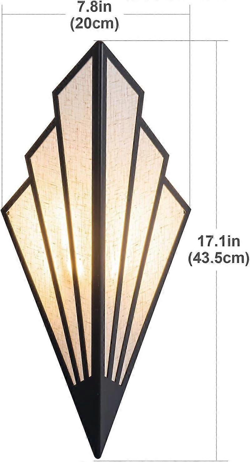 Battery Operated Wall Sconce Set of 2, RGB Wireless Lamp with Remote, Black โ image 3