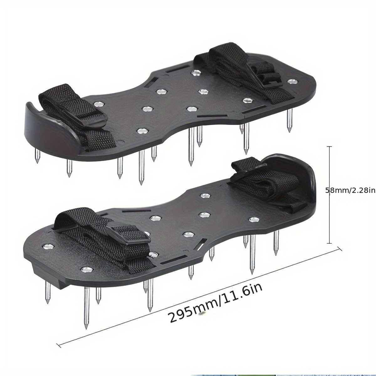 Grass Aerator Shoes, Lawn Aerator Spikes, Soil Aerator, Garden Tools for Lawn Maintenance, for Garden, Patio and Outdoor Decor — image 4