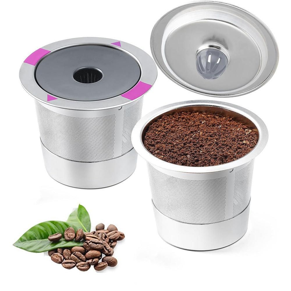 2 PCS Stainless Steel Coffee Filter Pods Compatible with Keurig 1.0/2.0