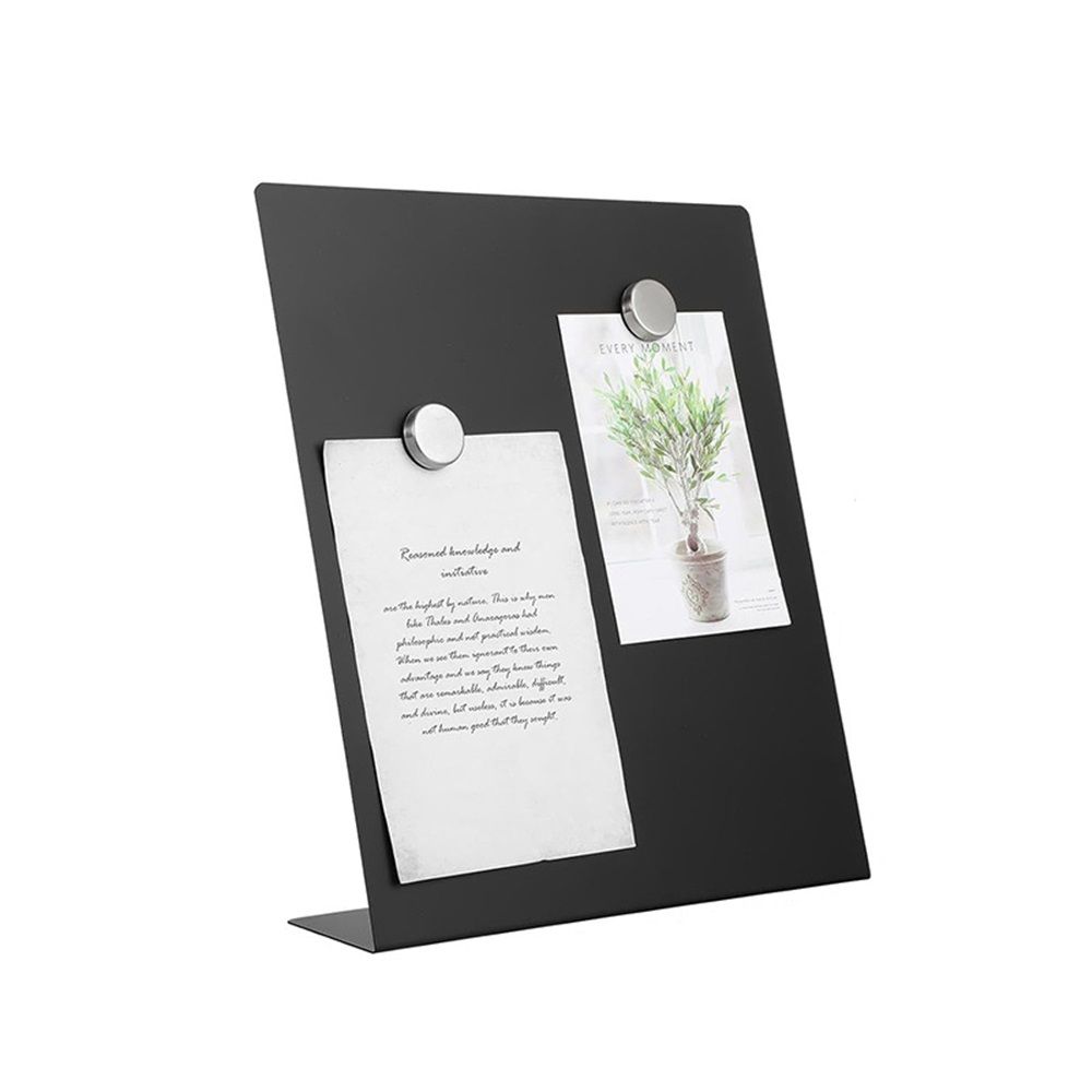 Magnet Board - Black, 8.5 x 11 x 2.4 in - Standing Magnetic Board for Desk & Wall - Magnetic Display for Memos, Photos & Documents โ image 2