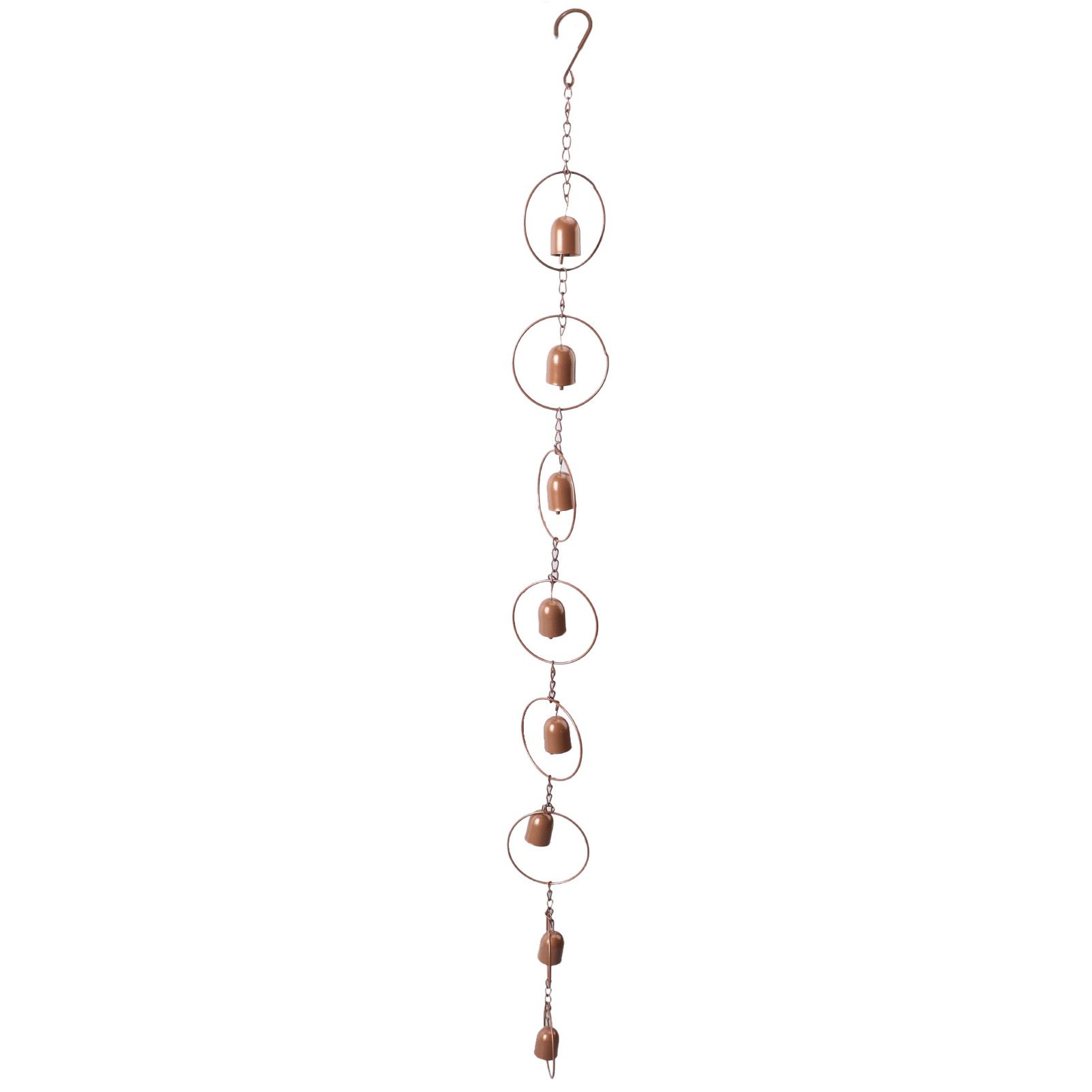 Hanging Rain Chime Metal Beautiful Sound Decorative Bell Shaped Rain Chain for Gutter Drainage — image 2