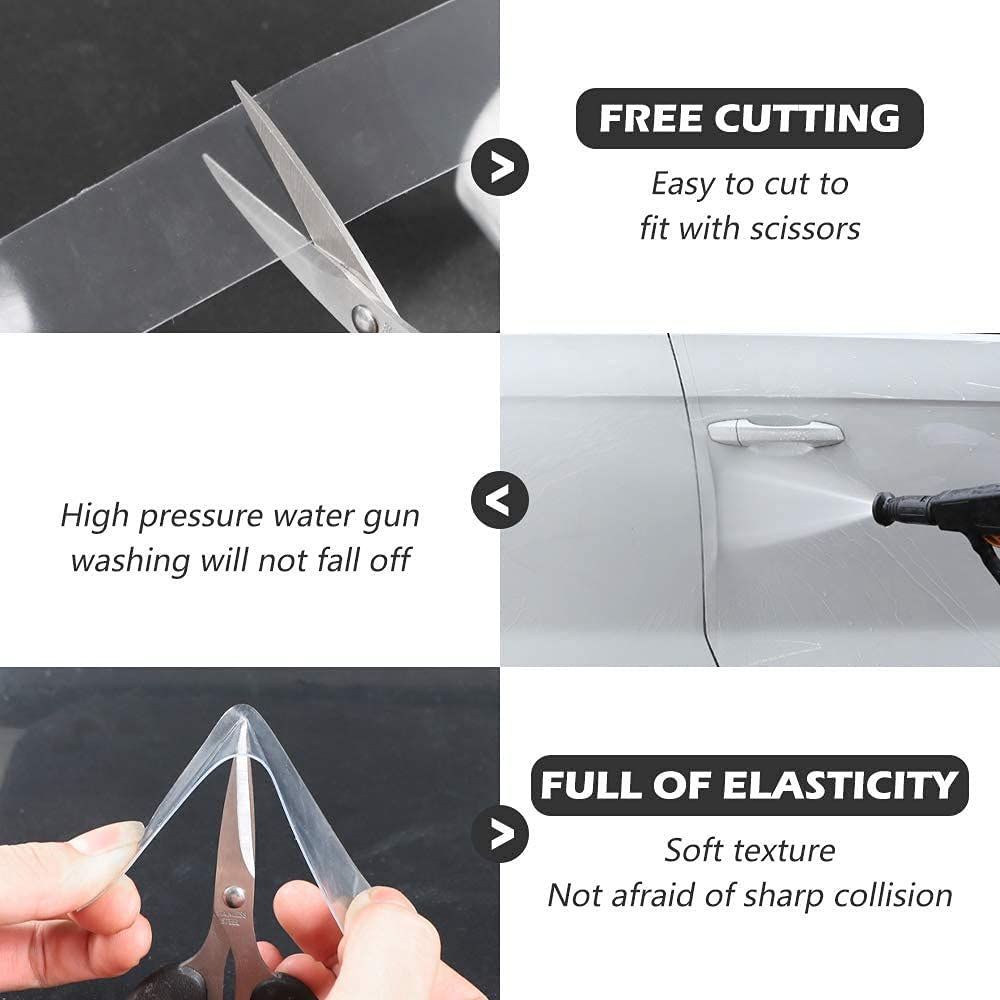4In x 33Ft Universal Car Door Edge Protector, Clear Sill Guard Film with Anti-Collision Protection for Most Vehicles - Clear - Size 4In x 33Ft — image 2
