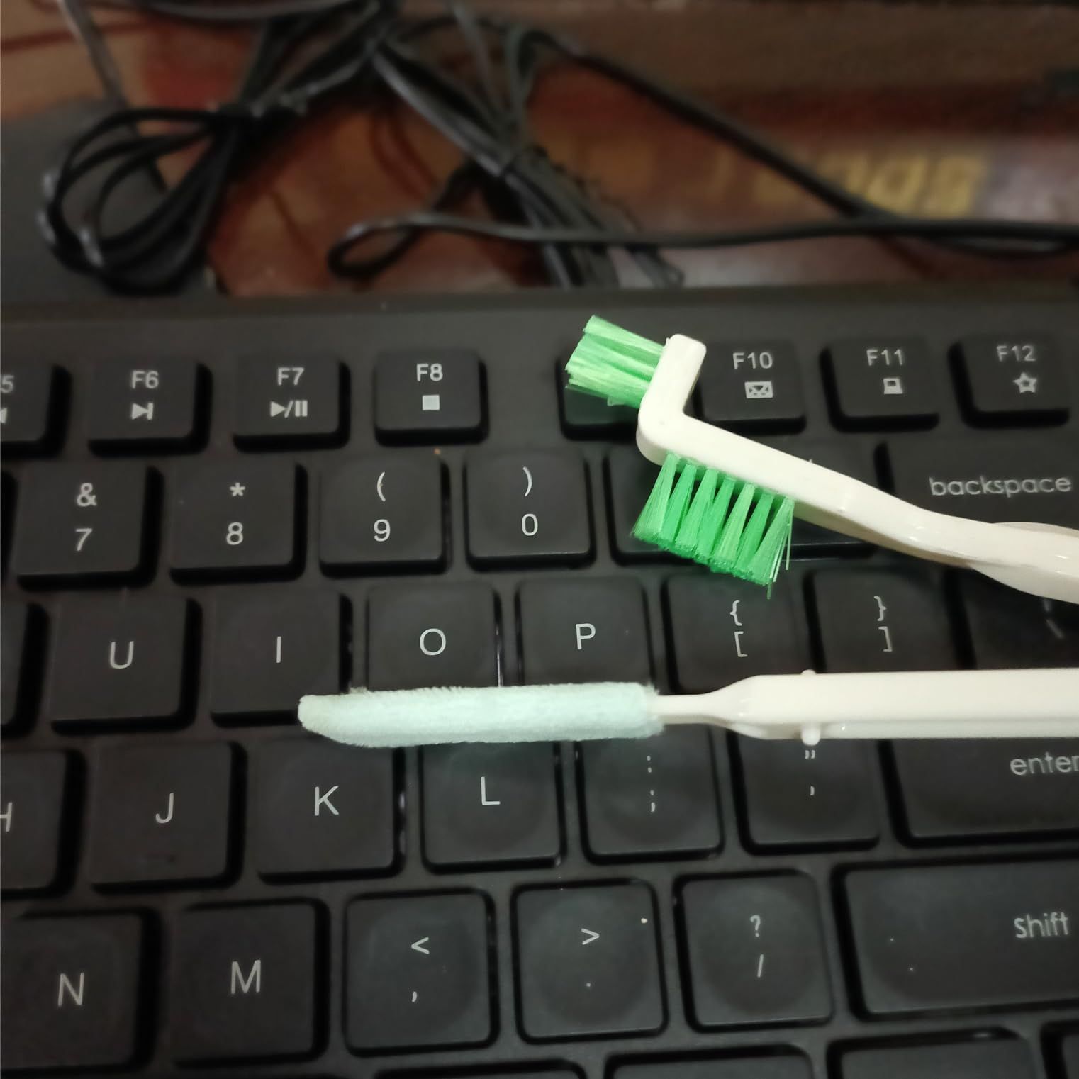 Mini Bottle Brushes for Cleaning with Little Flat Detail Scrubbers, Tiny Split Crevice Crack Cleaner for Small Groove โ image 4