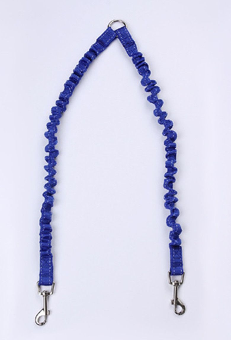 Reflective Nylon Dog Collar Adjustable Stiffness S/M Blue 2.0cm * 50CM.104g