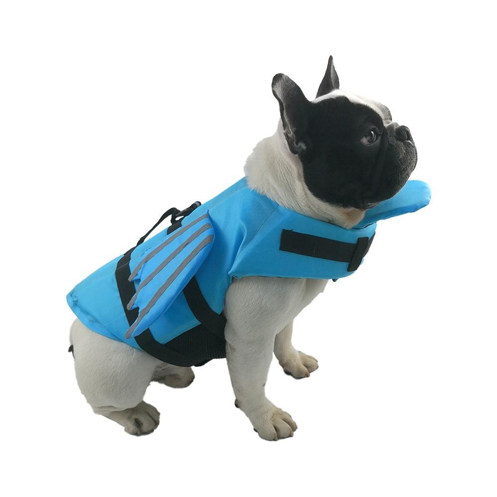 Dog Life Jacket Wings Pet Life Vest Adjustable Dog Flotation Swim Vest Blue - L — image 3