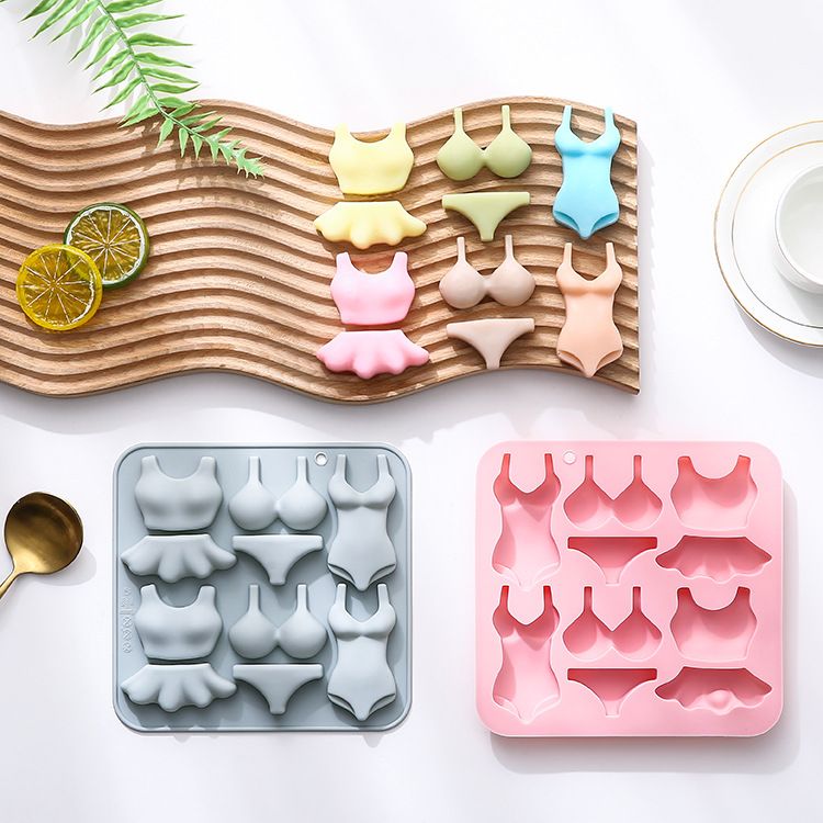 2Pcs Silicone Mold Cake Fondant Gummy Fat Bomb Jelly Mould Ice Cube Tray Resin Clay Crayon Melt Mini Soap Mold — image 4
