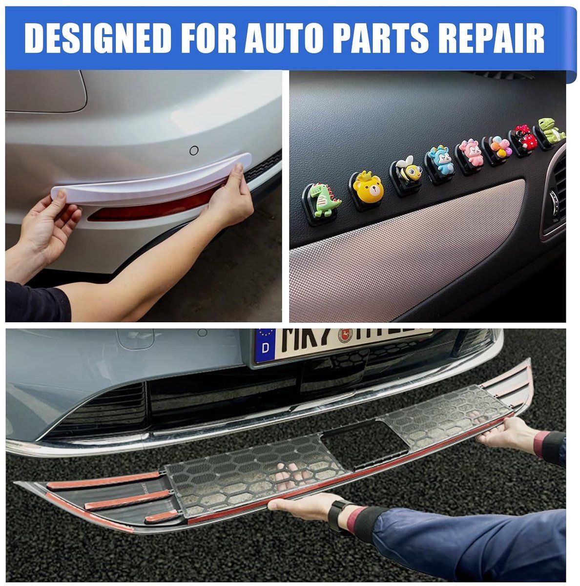Double Sided Foam Mounting Tape, Heavy Duty Acrylic Adhesive VHB Style, For Car Trim Photo Frames And Wall Hooks, Clear Red Liner, 3 m x 10 mm โ image 2