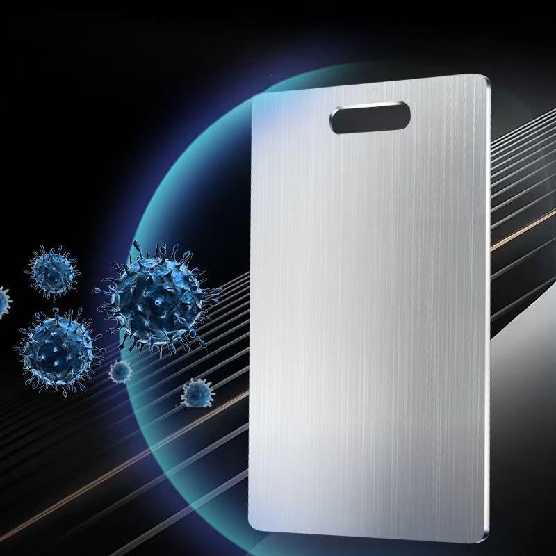 Dual-Sided Stainless Steel Chopping Board - Hygienic & Durable Kitchen Cutting Board for Meat, Veggies & More(28 × 39cm) — image 2