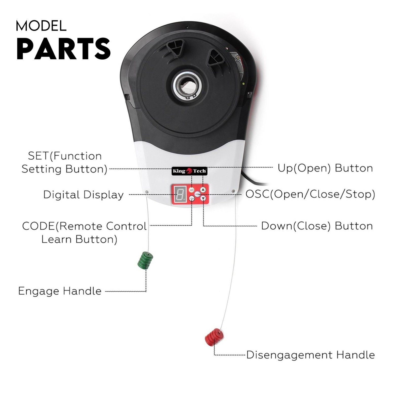 Automatic Roller Door Opener Garage Powerful 1200N Motor Garage 22m2; Rolling AU — image 6