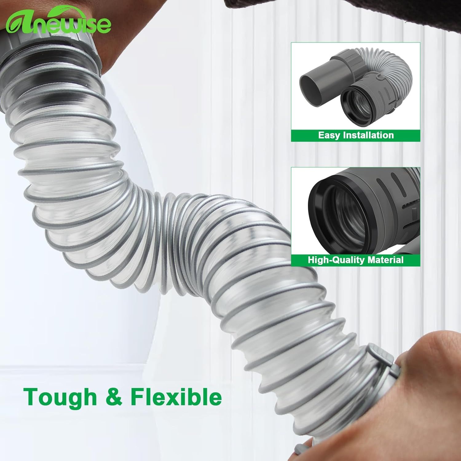 Replacement Hose Part or Shark Navigator Lit Away Deluxe Vacuum NV352, NV351, NV350, NV380, UV440, 1 Nozzle Hose and 1 Mini Brush, Replace Parts 193J — image 5