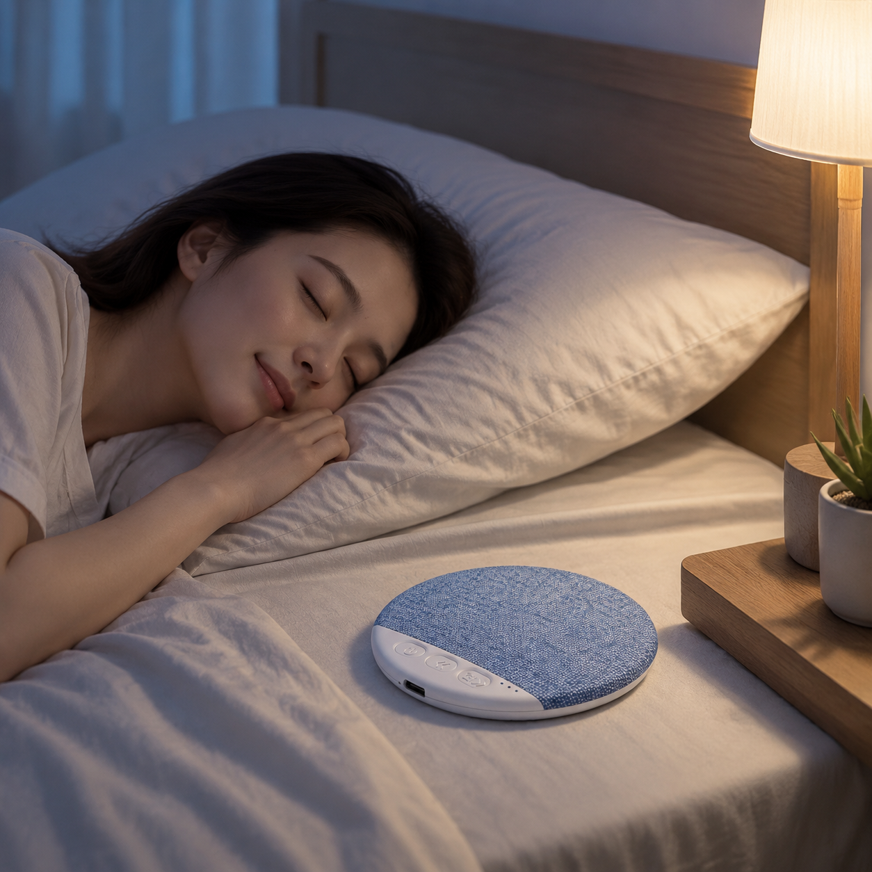 Under Pillow Sleep Speaker - 96 x 12 mm Ultra Thin Design, Type-C Rechargeable White Noise Speaker for Bedtime Relaxation, Home and Travel — image 6