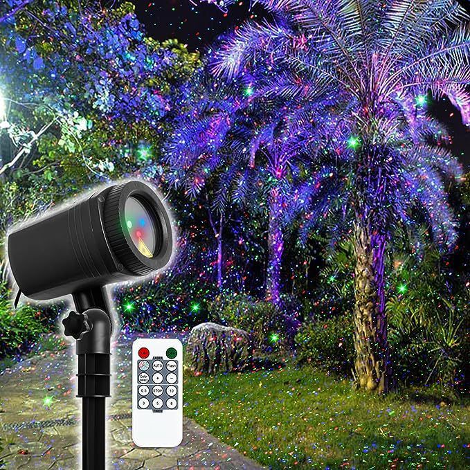 Firefly Garden Lights Star Projector Laser Christmas Lights-Laser Light Projector, Firefly Lights Show with Remote, Waterproof β image 2