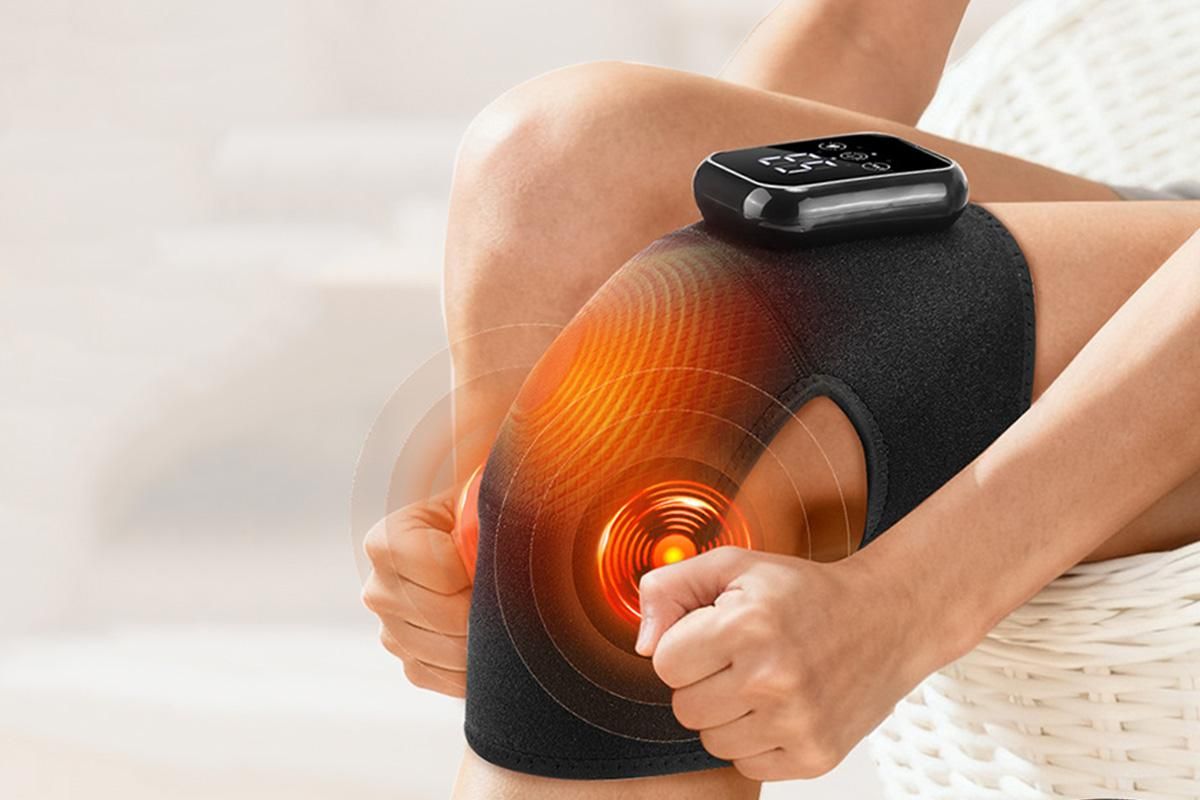 Knee Massager with Heat Vibration Electric Heated Knee Brace with 3 Heat Levels โ image 3