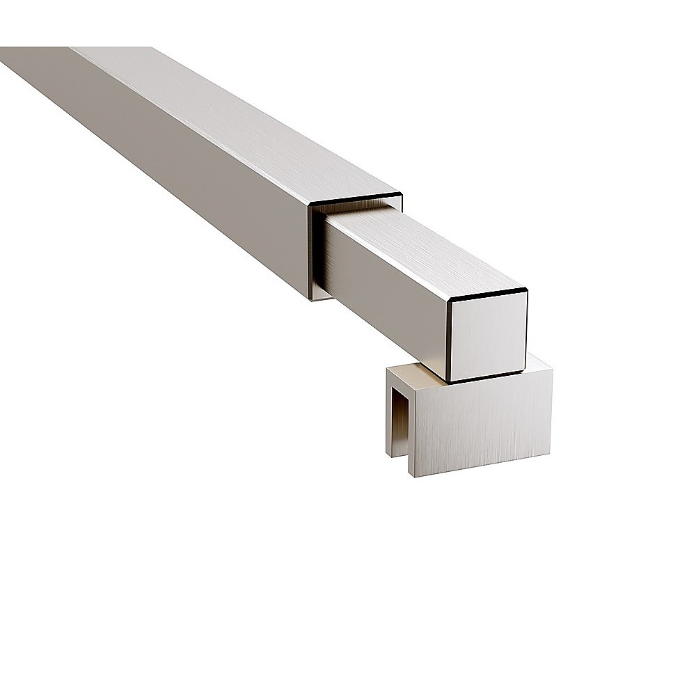 Glass Shower Screen Square Stabilising Pole in Nickel — image 2