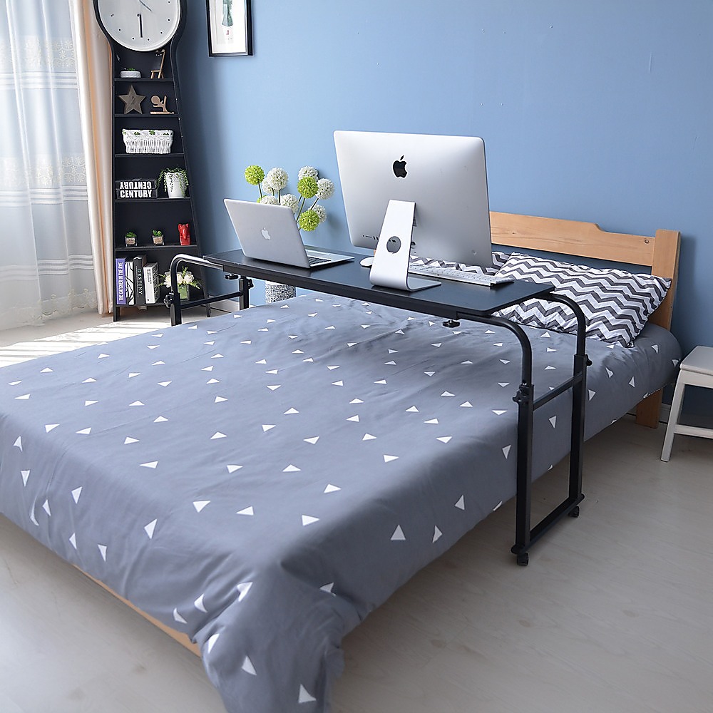 Overbed Table Work Laptop Desk with Wheels — image 2