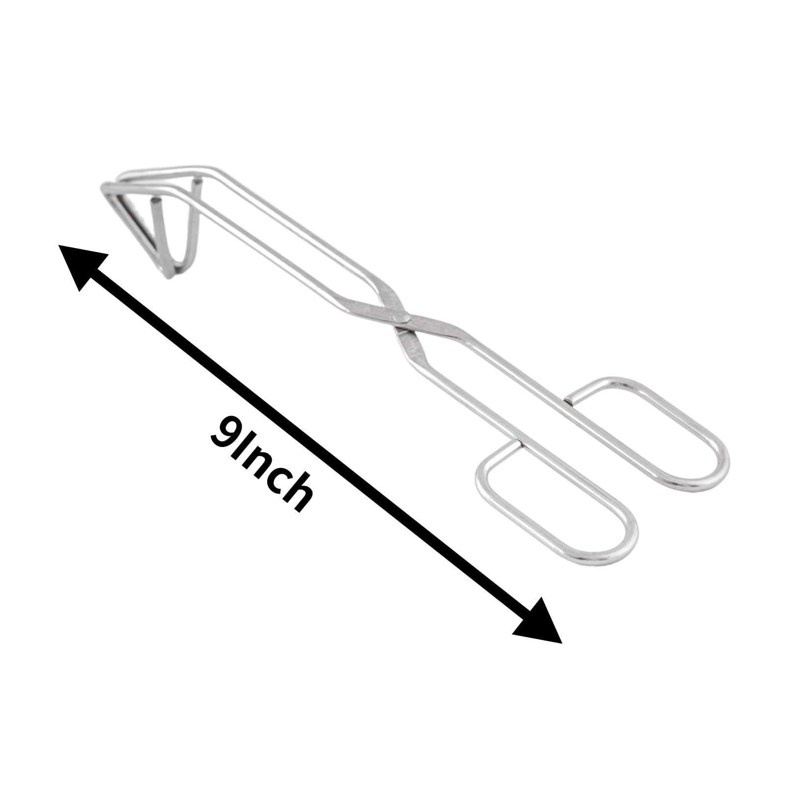Food Tong, SUS304 Food Grade Stainless Steel Kitchen Serving Scissor Tong for Cooking, Barbecue, Baking, Grilling — image 2
