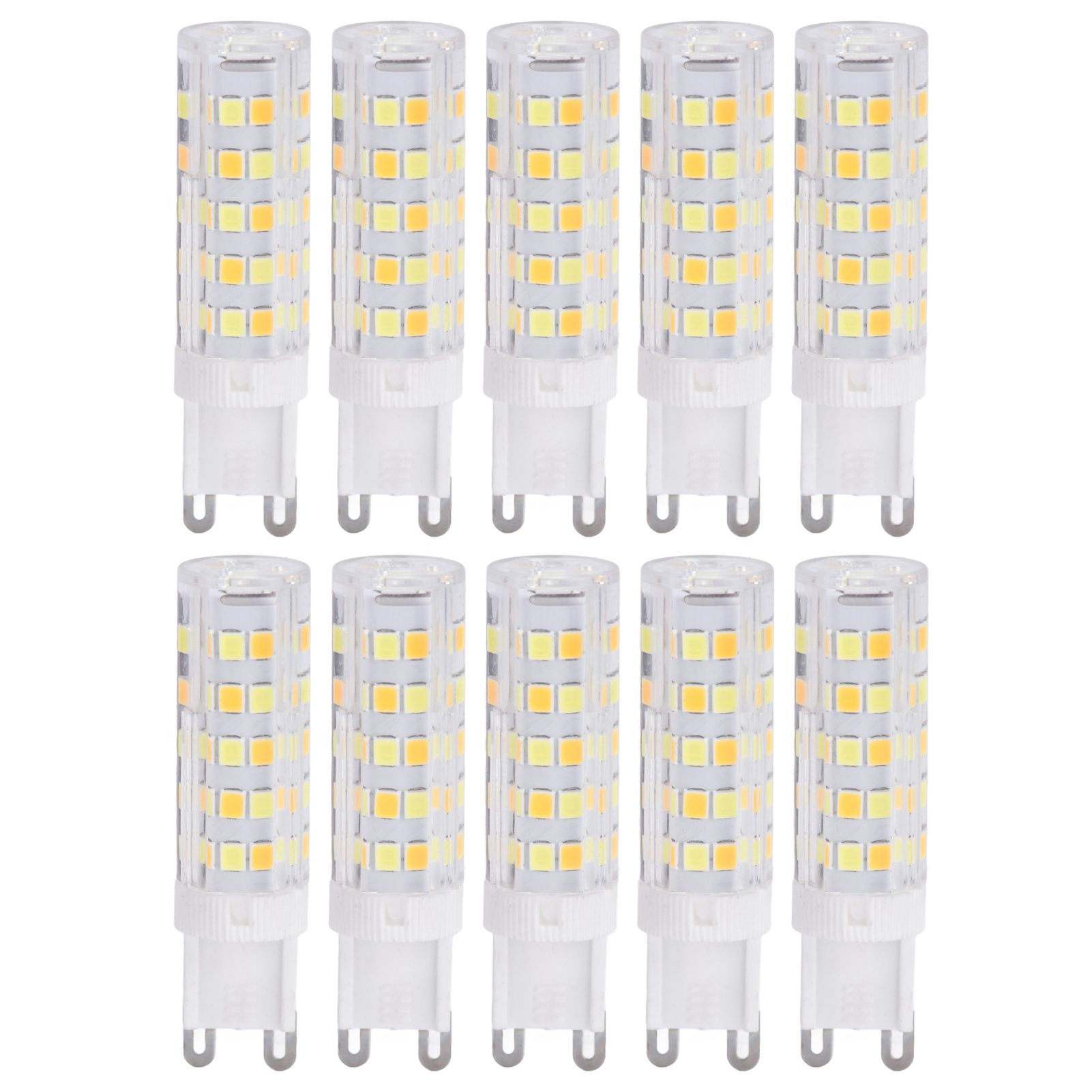 10PCS G9 220V LED Lamp Dimmable Ceramic LED Bulb Replace Halogen Lamp for ChandelierG9 7W 64LED