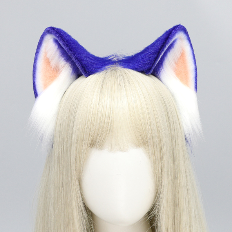 Comic show stage performance cosplay props blue Sonic the Hedgehog ears headband — image 2