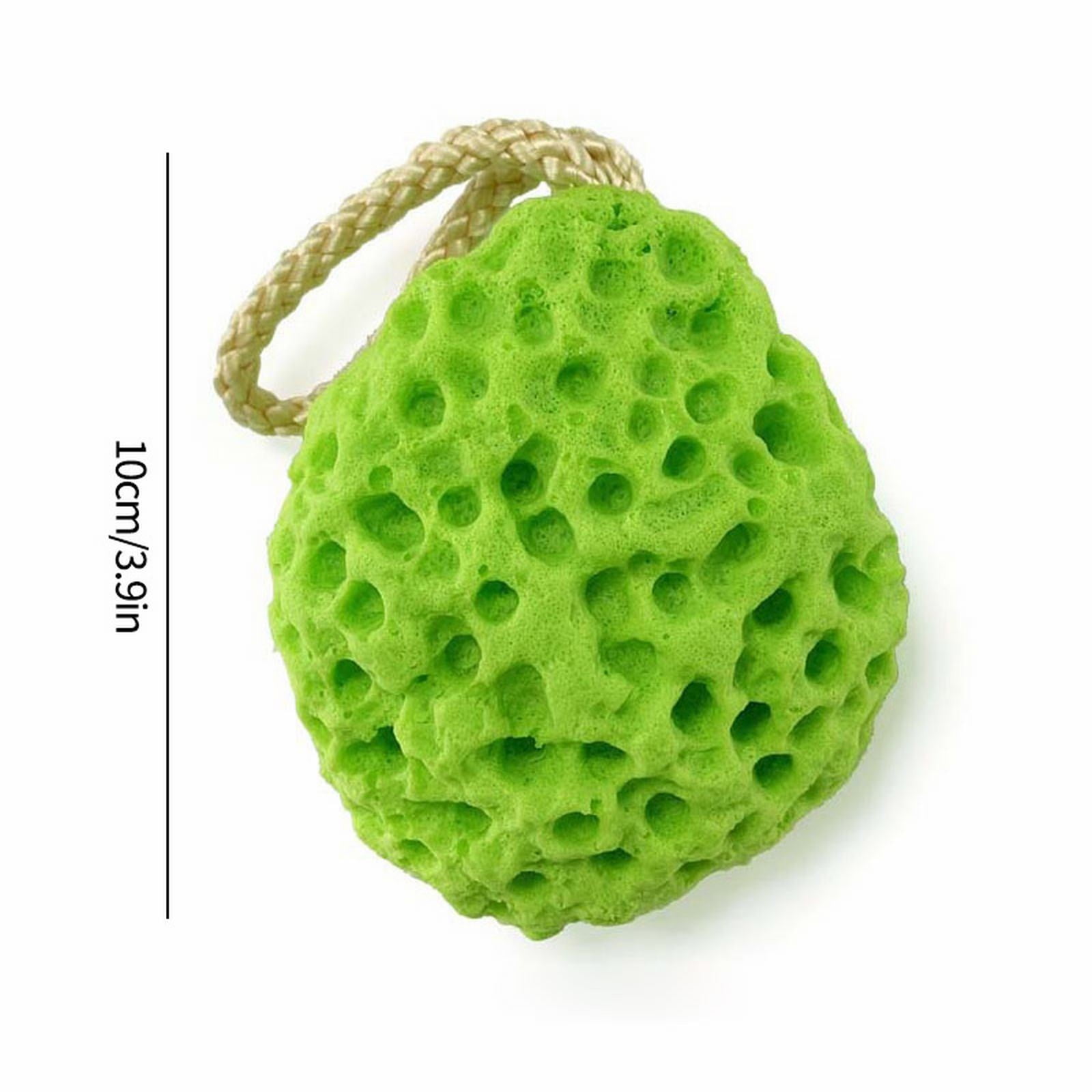 1 Piece Honeycomb Bath Sponge, Soft Absorbent Shower Scrubber for Body Washing, Cleansing and Gentle Exfoliation, 10 cm, Green โ image 2