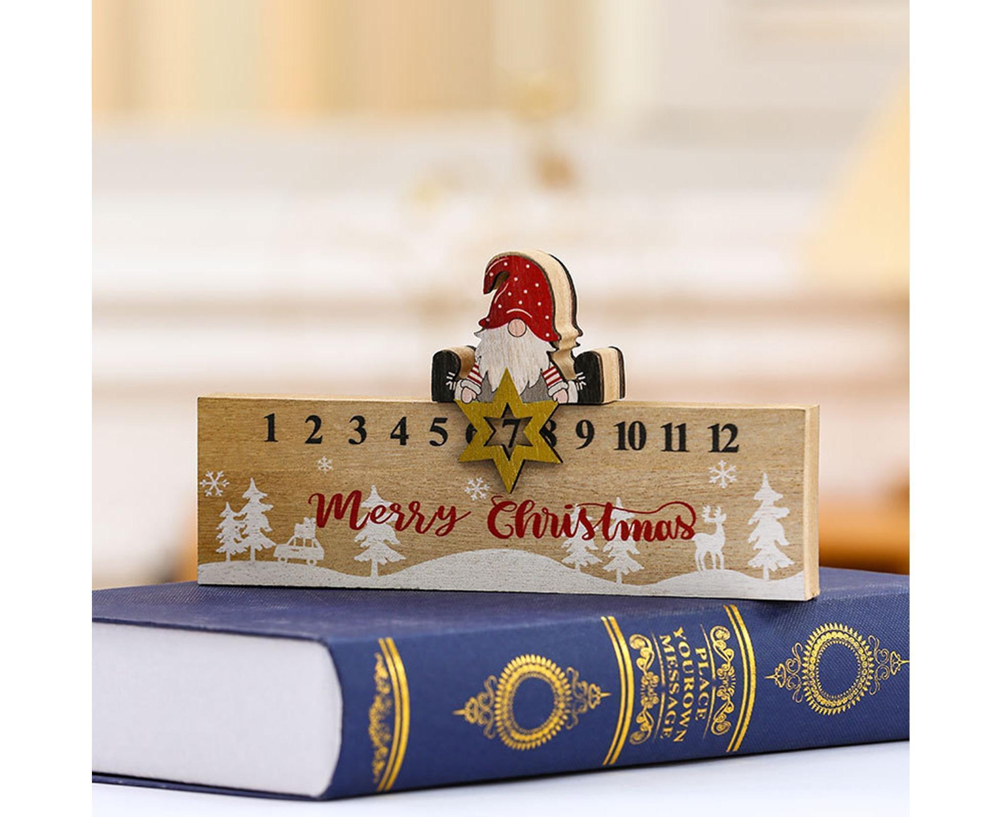 Xmas Wooden Calendar Count Down-A — image 2