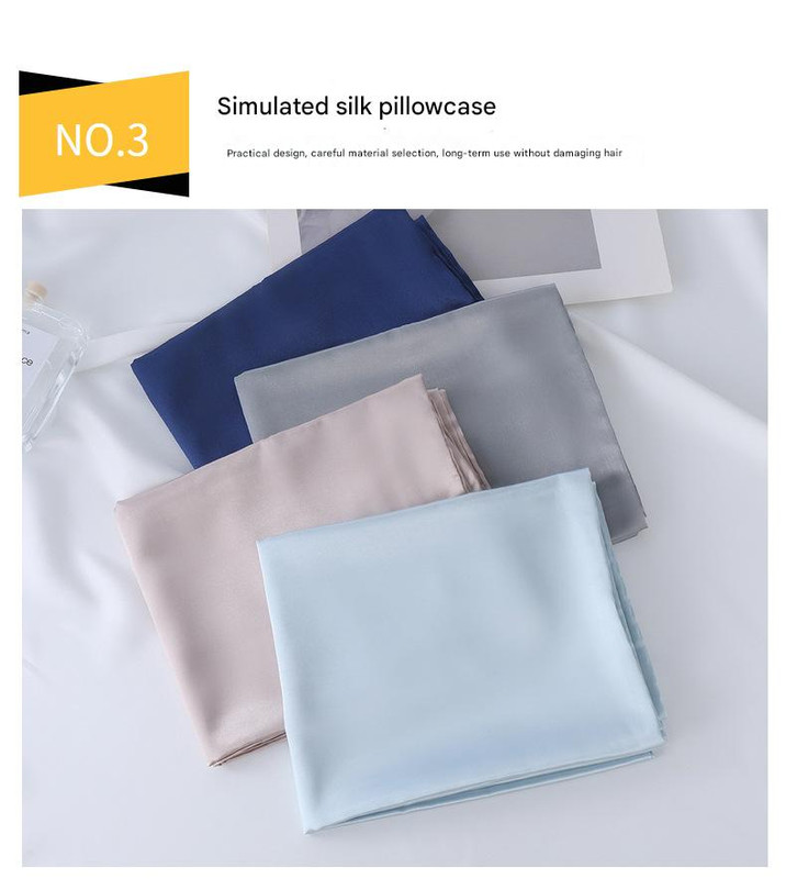 Luxury Satin Sleep Mask Gift Set,4-Piece with Pillowcase and Hair Accessories(Violet) — image 4