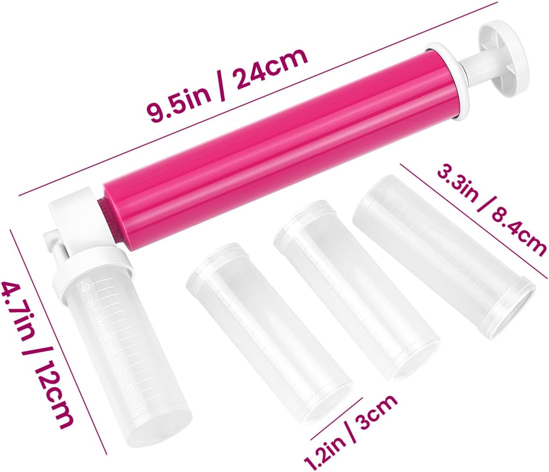 1 kit Manual Airbrush for Cakes with 4 Pcs Tube, Airbrush Pump Coloring Spray Gun, DIY Baking Cake Airbrush Pump Decorating Tools for Kitchen Decorating Cakes — image 4