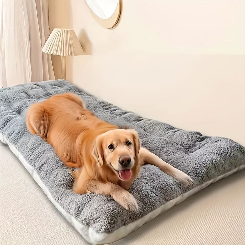 Christmas. A holiday gift for the dog. A warm dog bed in winter. Dog kennel. Dog cage mat. Comfortable and soft Dog mattress. Pet bed. Pet mat. Suitable for — image 2